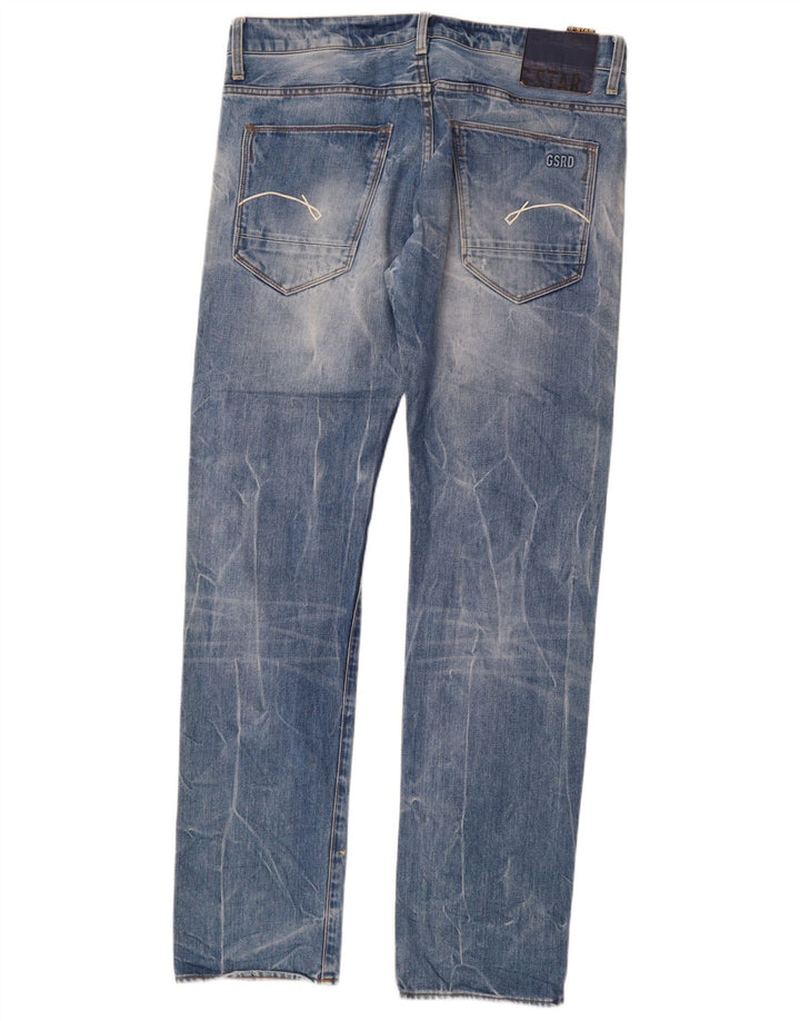 Jeans retos femininos G-Star W34 L34 algodão azul