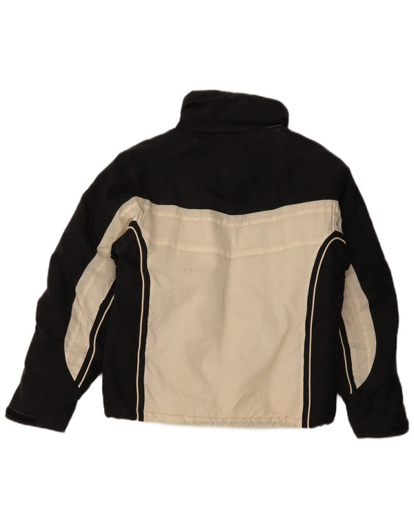 Jaqueta corta-vento feminina Ellesse UK 10 pequena preta colorblock