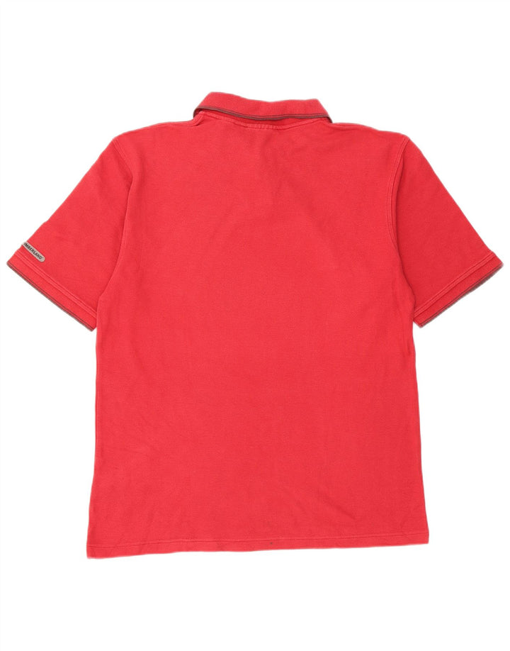Camisa polo masculina Timberland médio algodão vermelho
