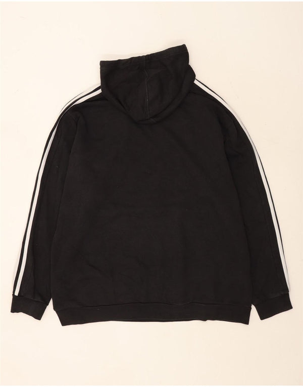 Adidas Mens Hoodie Jumper 2XL Algodão Preto