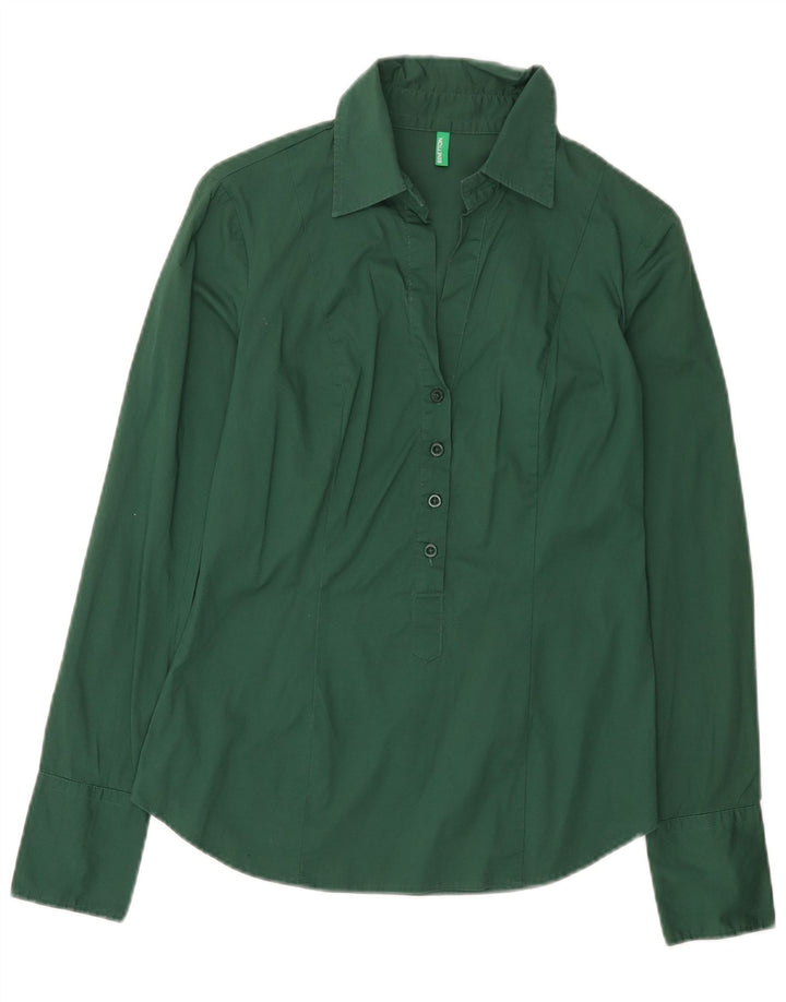 Pulôver feminino Benetton UK 12 verde médio