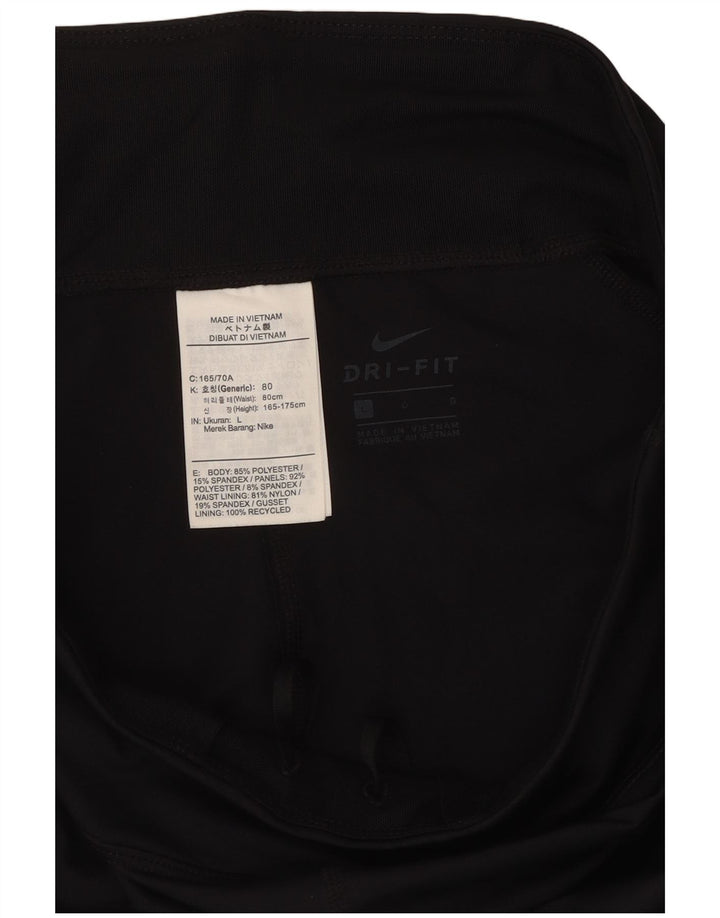 Leggings Nike Dri Fit Femininas UK 16 Grande Poliéster Preto