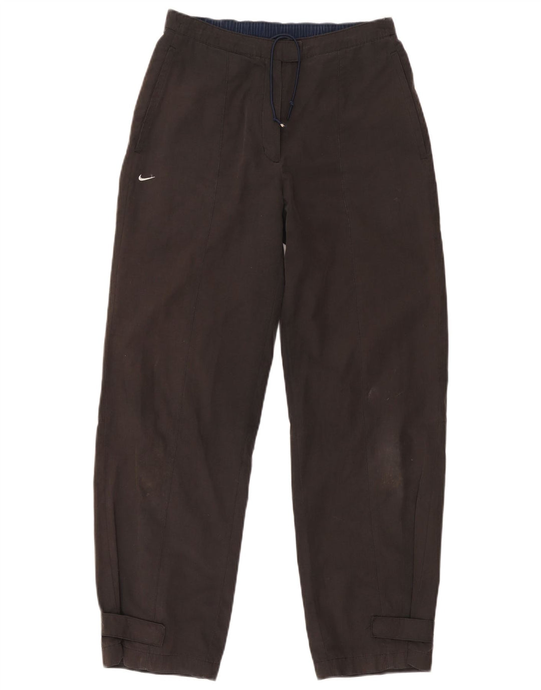 Calça feminina reta casual Nike US 4/6 pequena W30 L29 cinza poliéster
