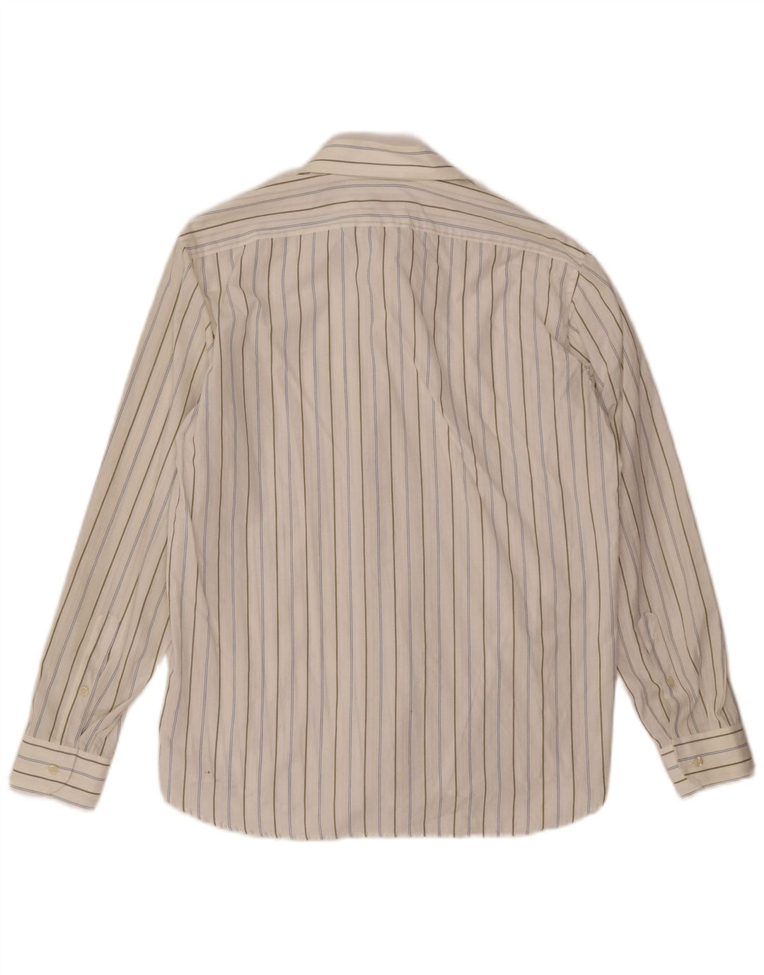 Camisa masculina Cacharel tamanho 15 3/4 médio listrado branco