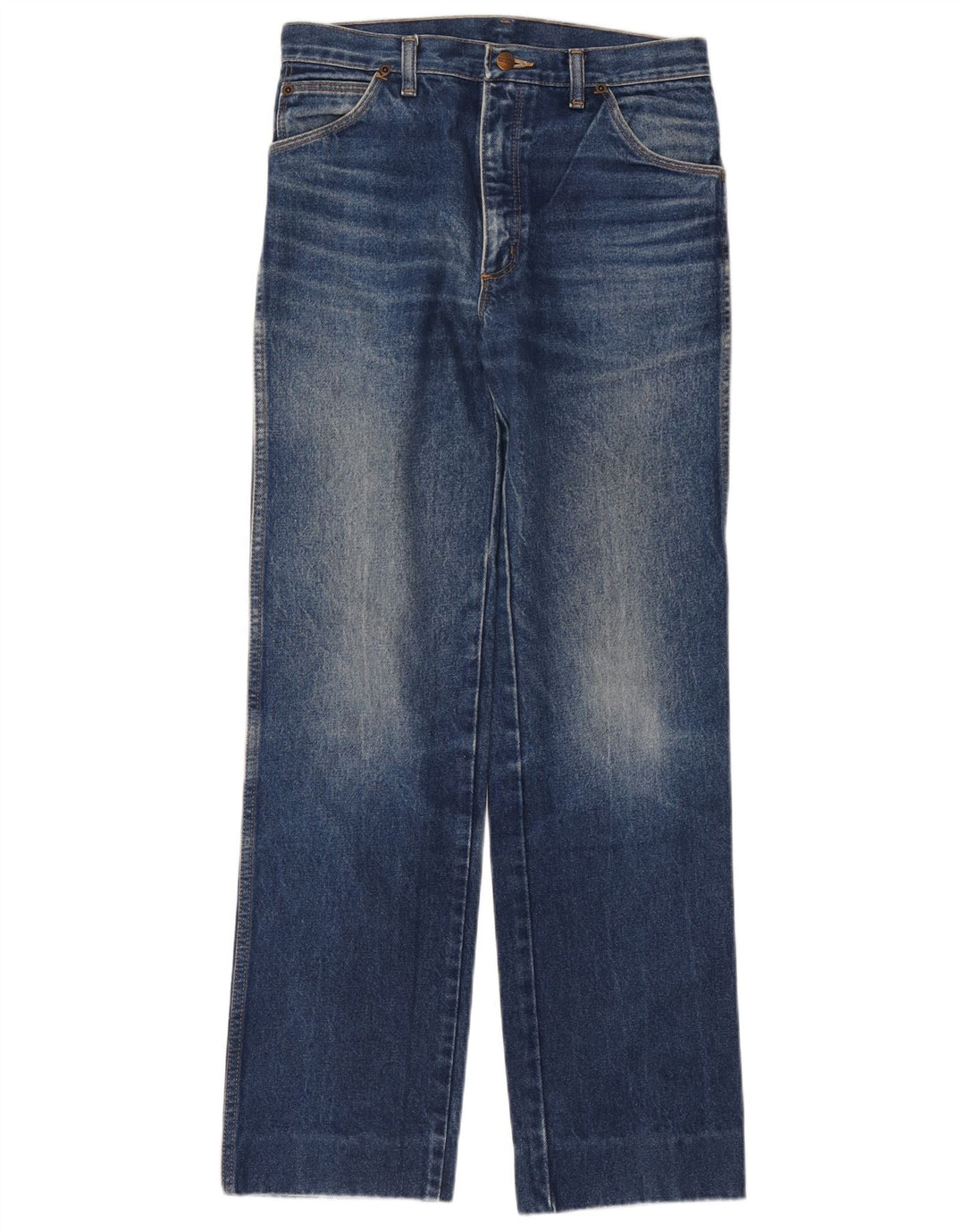 Wrangler Mens Straight Jeans W31 L31 Azul Algodão