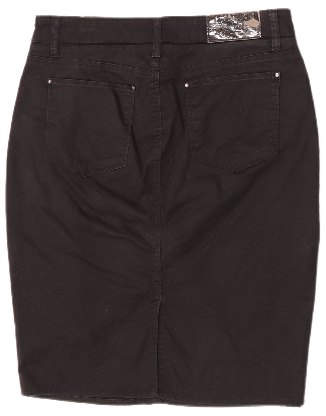 Saia lápis feminina Zara EU 40 médio W30 algodão preto