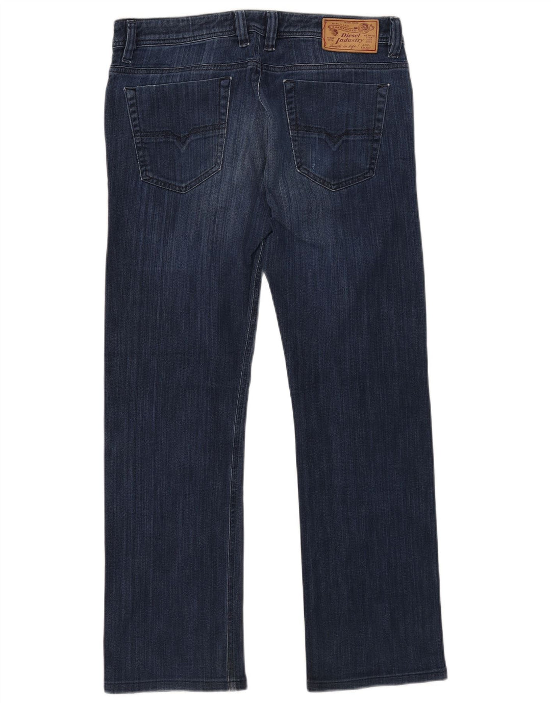 DIESEL Masculino Viker Jeans retos desgastados W33 L32 algodão azul