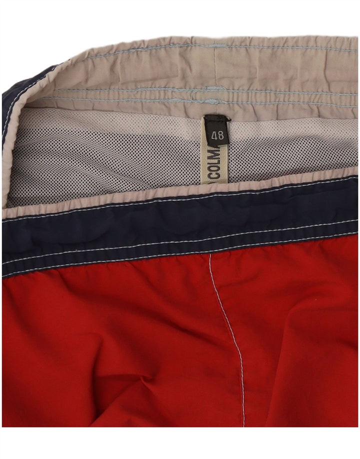 Shorts de natação masculino Colmar gráfico EU48 médio vermelho colorblock