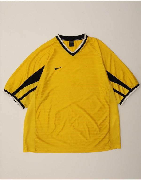 Camiseta masculina Nike Top UK 47/48 2XL amarelo colorblock poliéster