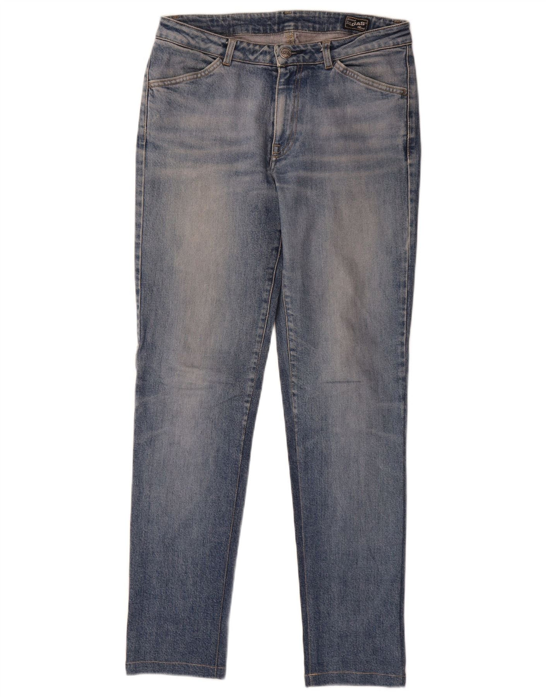Gas Womens Slim Jeans W30 L30 Azul Algodão