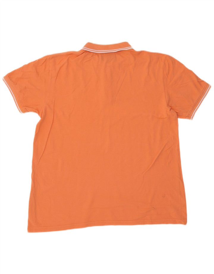 Camisa polo masculina KAPPA grande algodão laranja