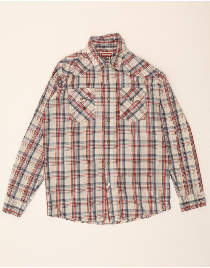 WRANGLER Mens Shirt Medium Multicoloured Check Cotton Vintage Wrangler and Second-Hand Wrangler from Messina Hembry 