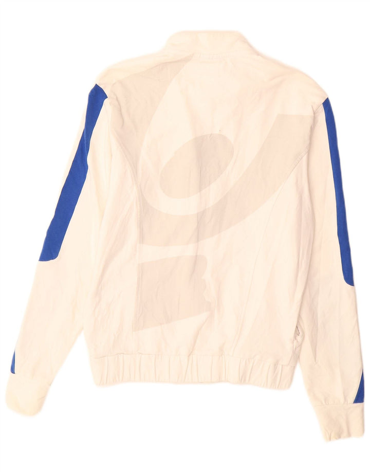 Jaqueta feminina de treino Freddy IT 46 grande algodão colorblock branco