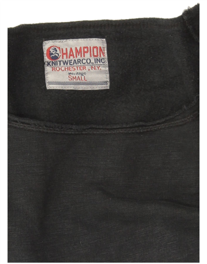 Jumper de moletom feminino Champion Heritage Oversized UK 10 pequeno preto