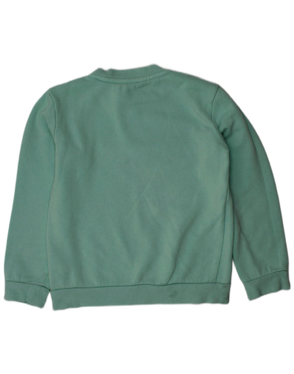 Adidas Meninos Suéter Jumper 7-8 Anos Verde Algodão