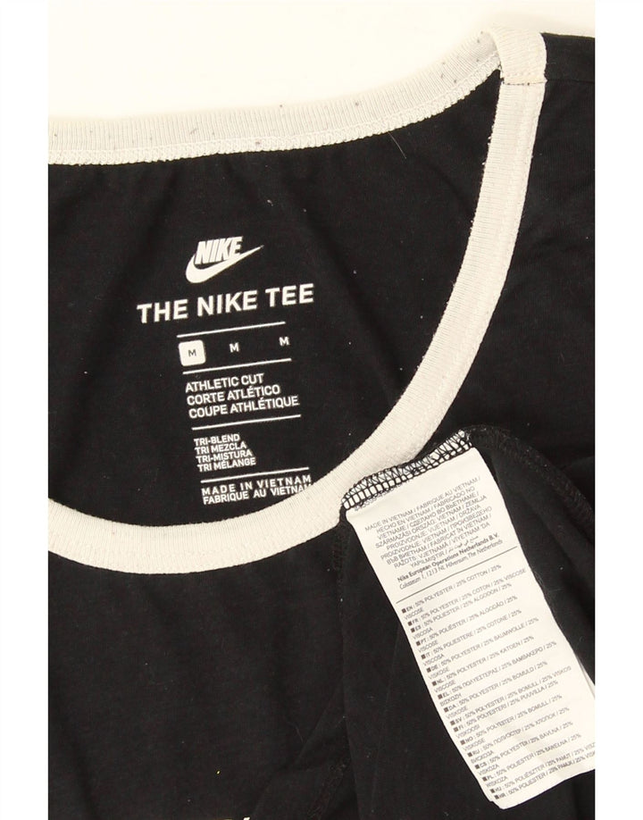 Colete gráfico masculino Nike Athletic Cut Top médio preto poliéster