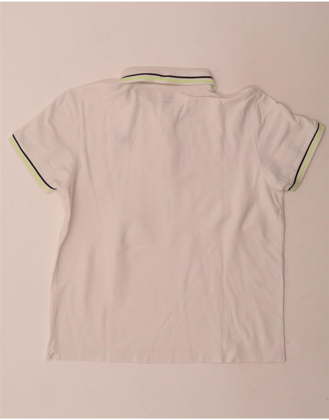 Camisa polo masculina Lotto média listrada branca