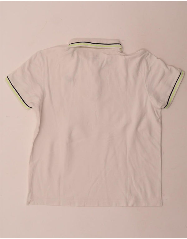 Camisa polo masculina Lotto média listrada branca