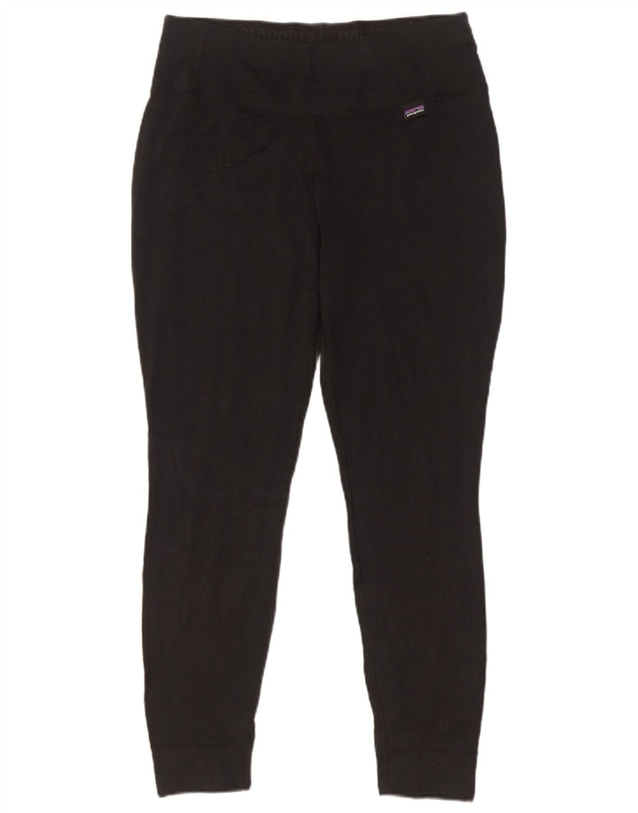 Leggings femininos Patagonia UK 12 poliéster preto médio