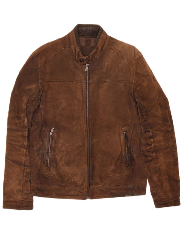 Jaqueta masculina de camurça Conbipel IT 52 grande couro marrom