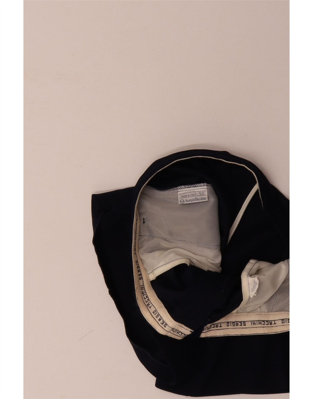 SERGIO TACCHINI Shorts Chino Masculino IT 52 XL W34 Azul Marinho Poliéster