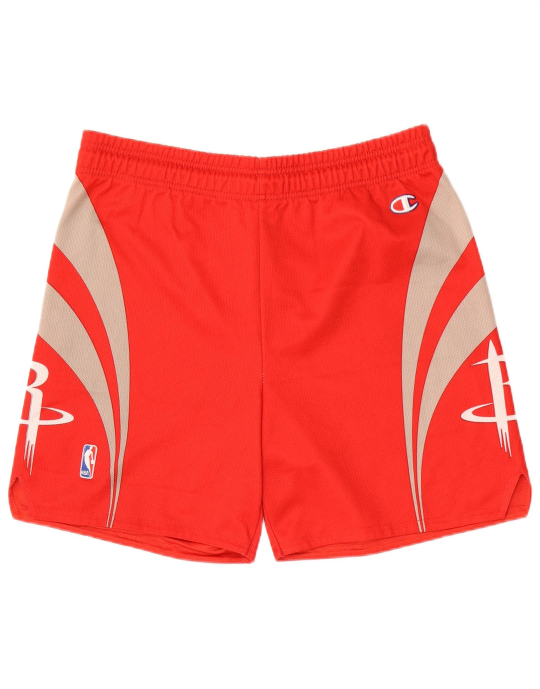 Shorts esportivos masculinos Champion grande poliéster colorblock vermelho
