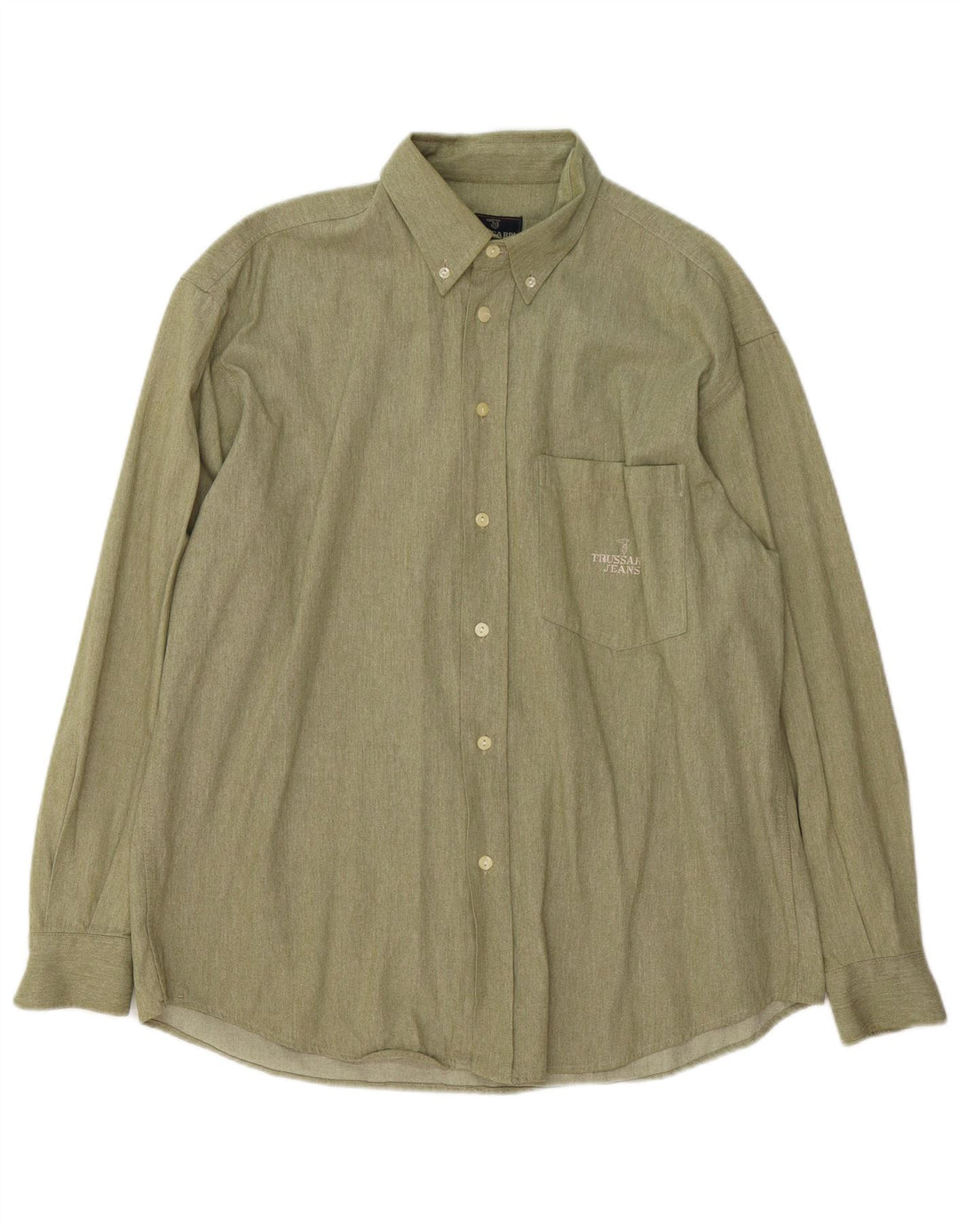 Camisa masculina TRUSSARDI JEANS grande cáqui