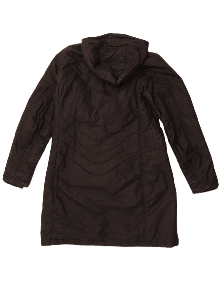Casaco acolchoado com capuz feminino JACK WOLFSKIN Reino Unido 16 grande poliéster preto