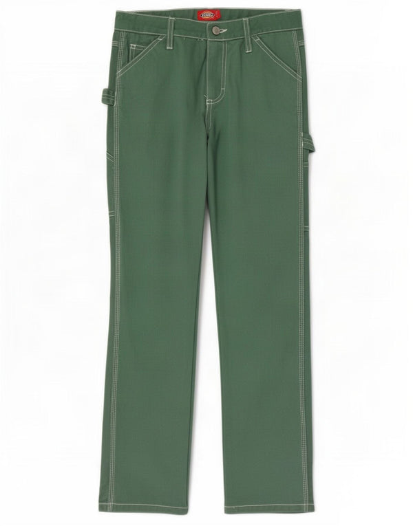 Calças Dickies Boys Straight Cargo 9-10 Anos W28 L27 Algodão Verde