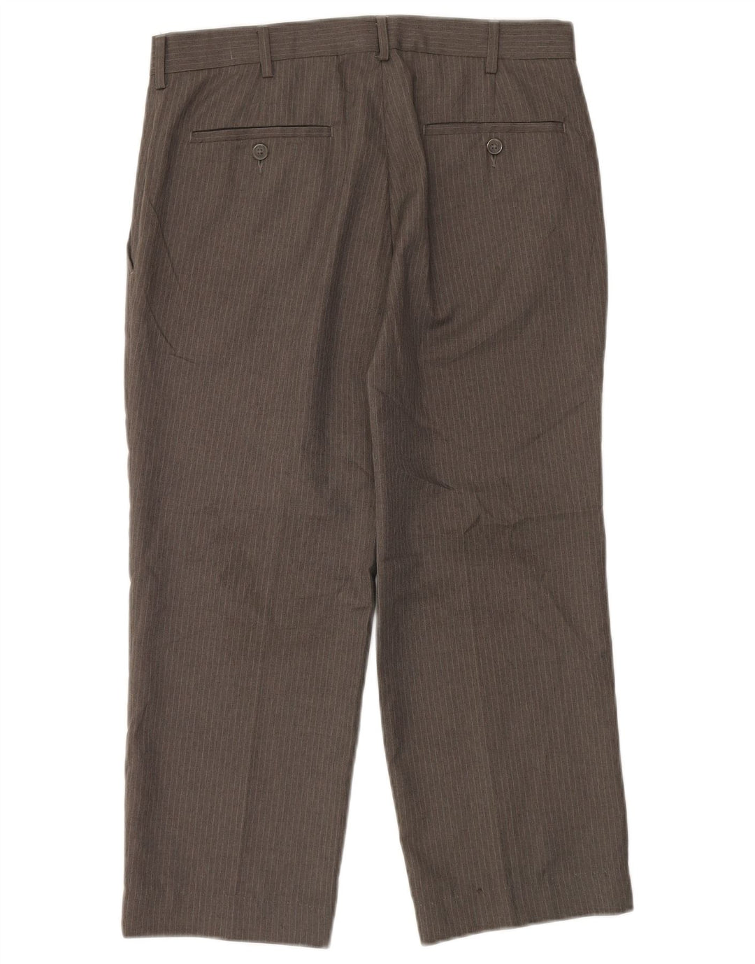 Farah Calça masculina reta cortada W32 L24 cinza risca de giz poliéster