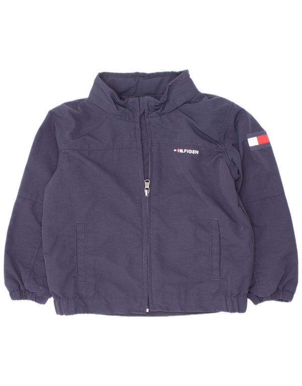 Tommy Hilfiger Boys Graphic Bomber Jacket 3-4 anos azul marinho poliéster