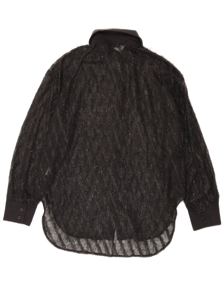 Blusa feminina Shein transparente grande tamanho 10 preto pequeno