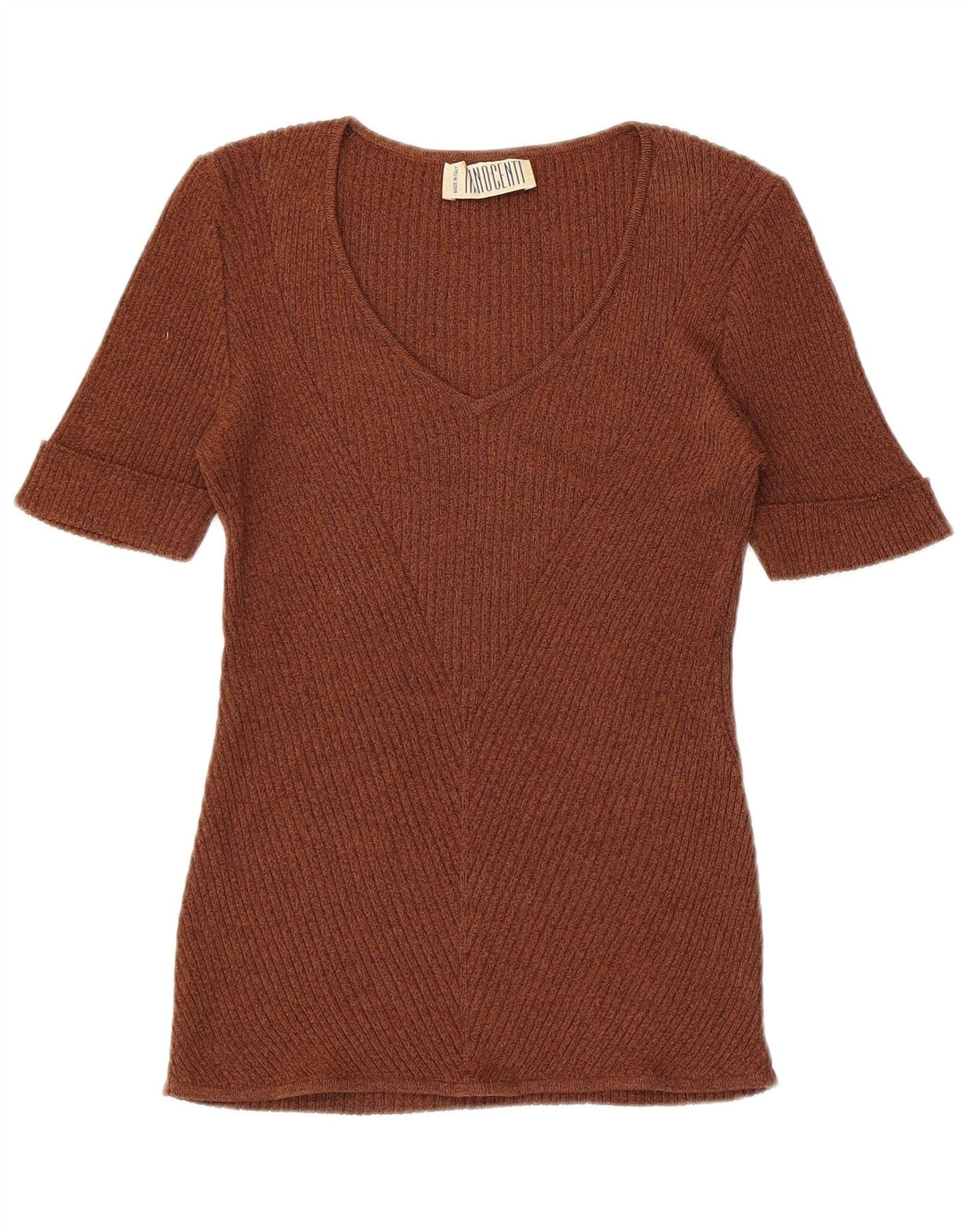 Blusa feminina Innocenti UK 10 pequena marrom