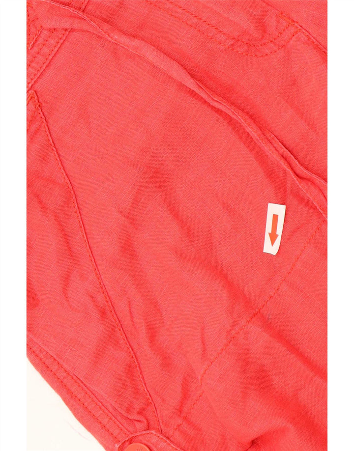 Shorts Cargo Feminino Armani W26 Pequeno Vermelho
