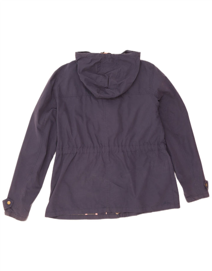 Jaqueta Duffle com capuz feminina Fat Face Reino Unido 16 grande algodão azul marinho