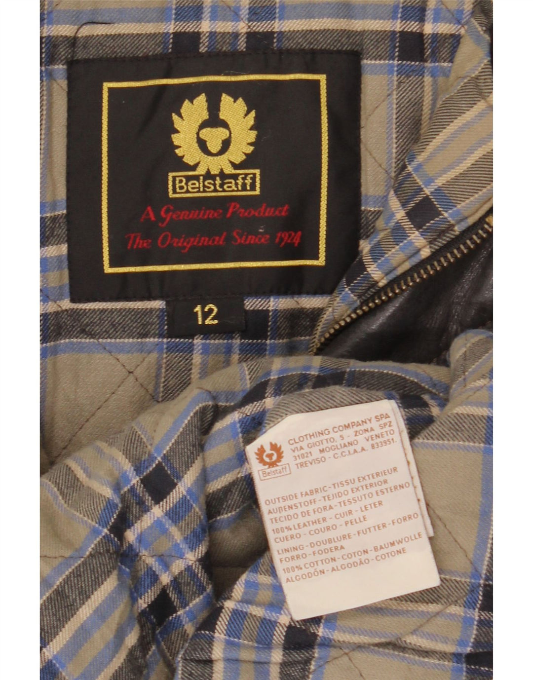 Casaco de couro Belstaff para meninos 11-12 anos couro preto