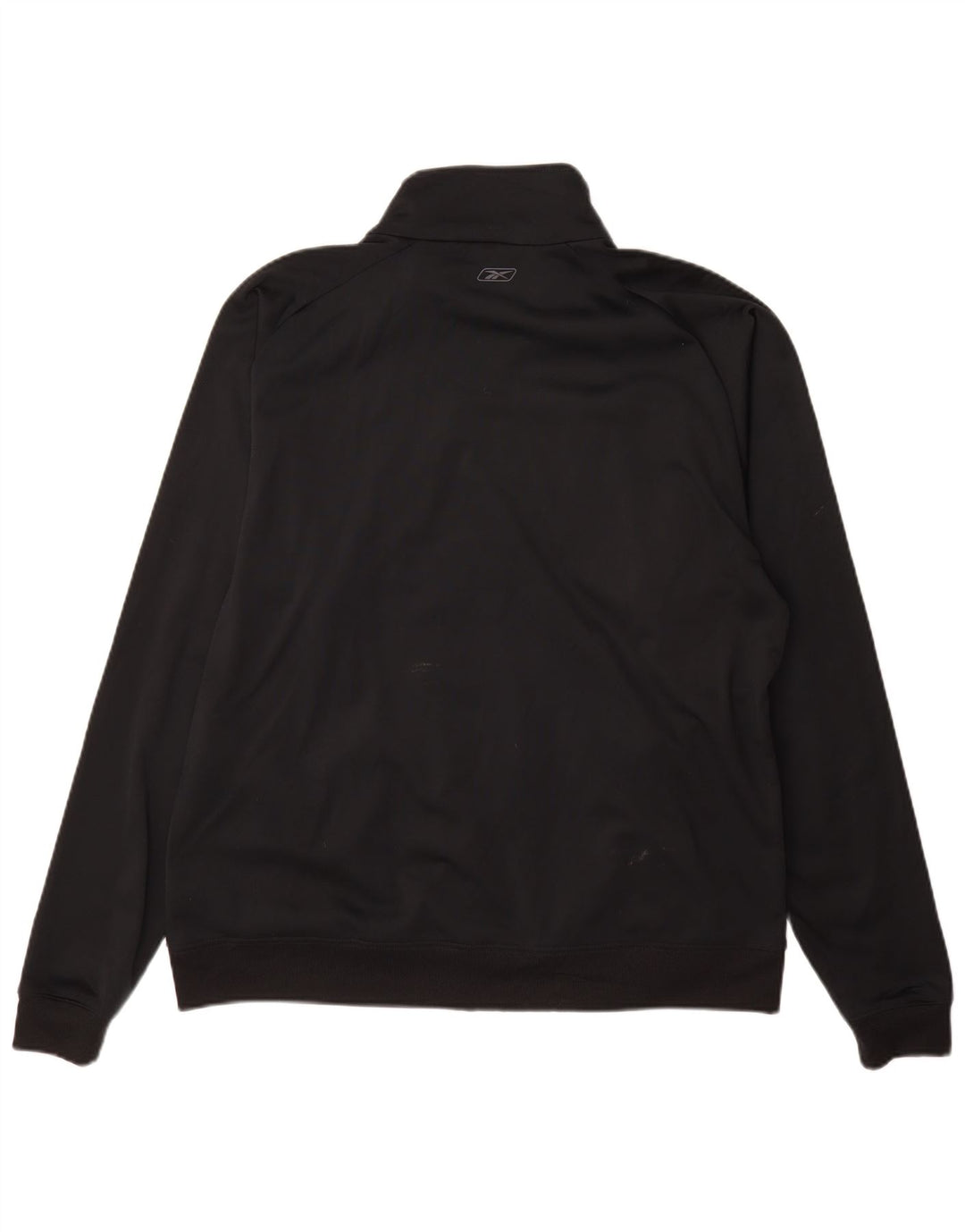 REEBOK Mens Treino Top Jaqueta Grande Poliéster Colourblock Preto