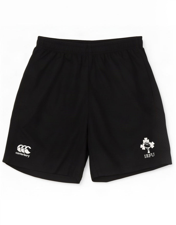 Canterbury Mens IRFU Graphic Sport Shorts Médio Poliéster Preto