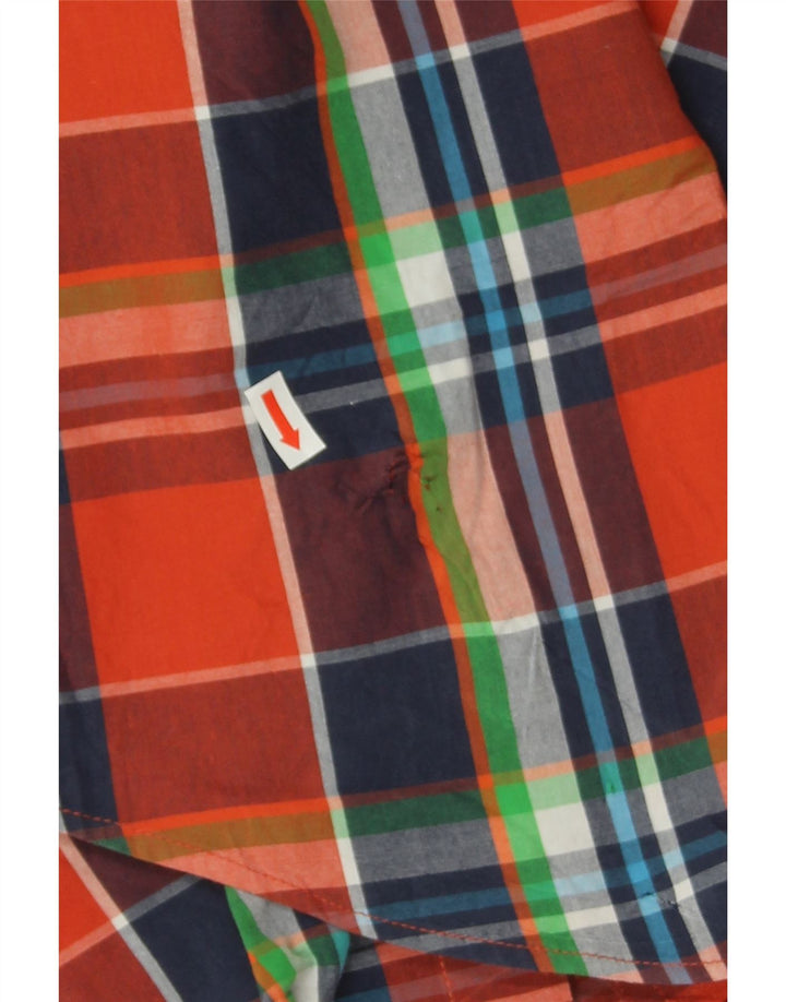 CHAPS Mens Shirt XL Red Check Cotton Vintage Chaps and Second-Hand Chaps from Messina Hembry 