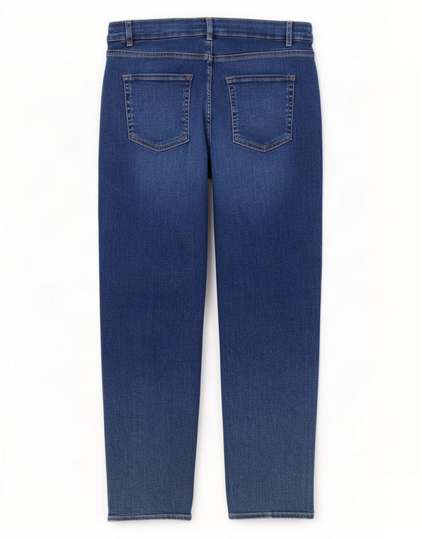 Calça jeans feminina Marks & Spencer Per Una Straight UK 14 grande W32 L27 azul