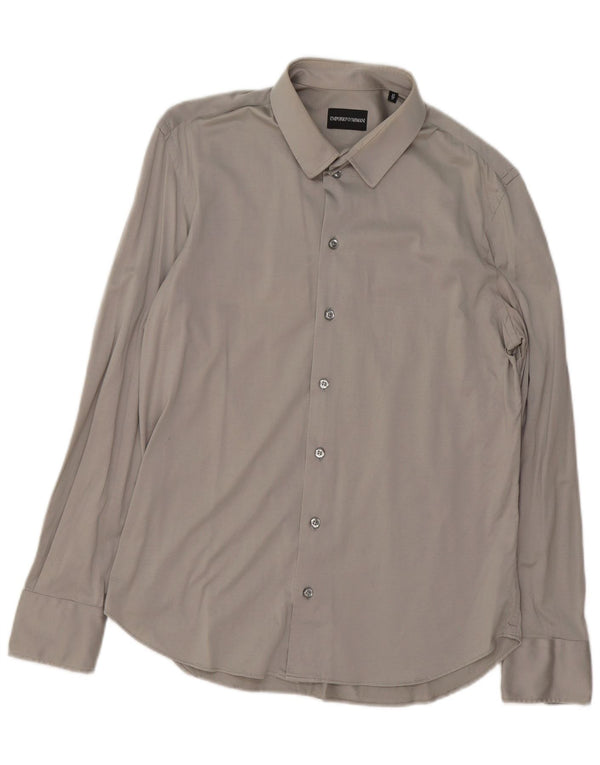 Camisa masculina Emporio Armani tamanho 43 17 XL cinza