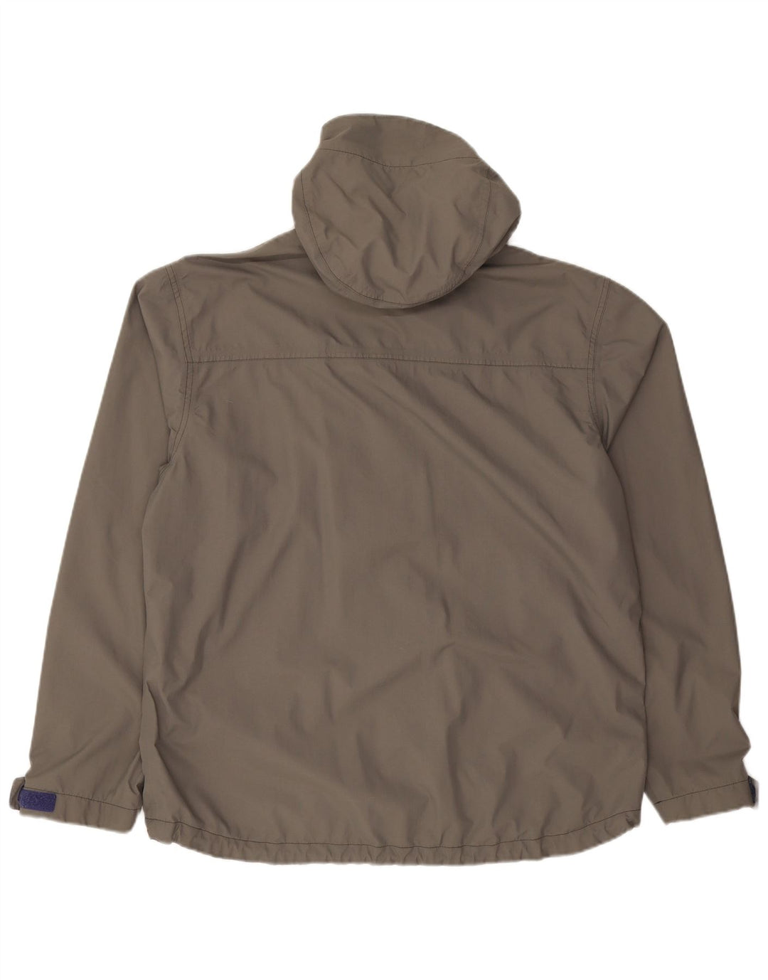 Jaqueta de chuva com capuz masculina Fat Face UK 40 Nylon cinza grande