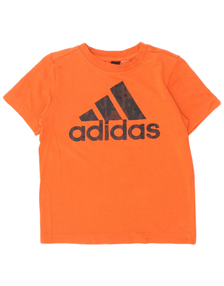 Camiseta Adidas Meninos Graphic Top 5-6 Anos Laranja