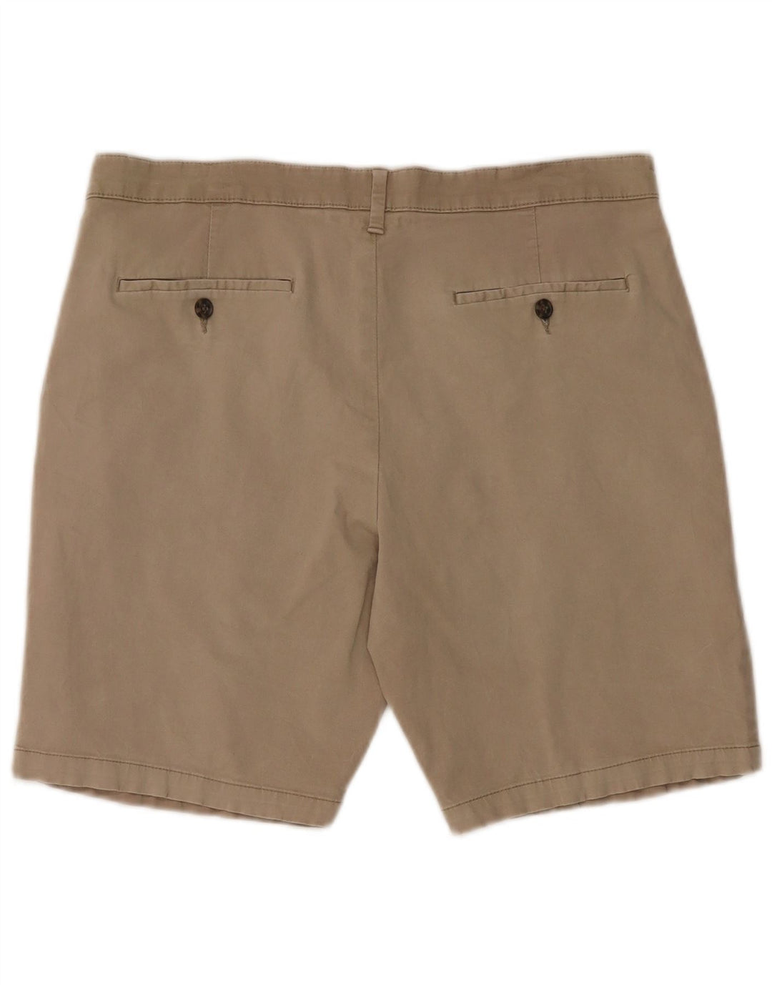 Shorts chino masculino Marks & Spencer W36 grande algodão bege