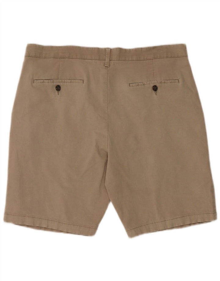 Shorts chino masculino Marks & Spencer W36 grande algodão bege