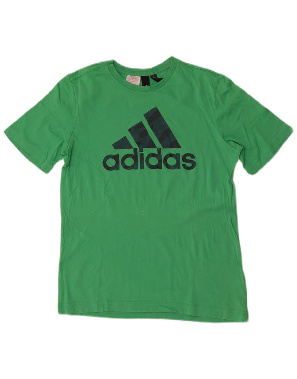 Camiseta Adidas Meninos Graphic Top 13-14 Anos Algodão Verde