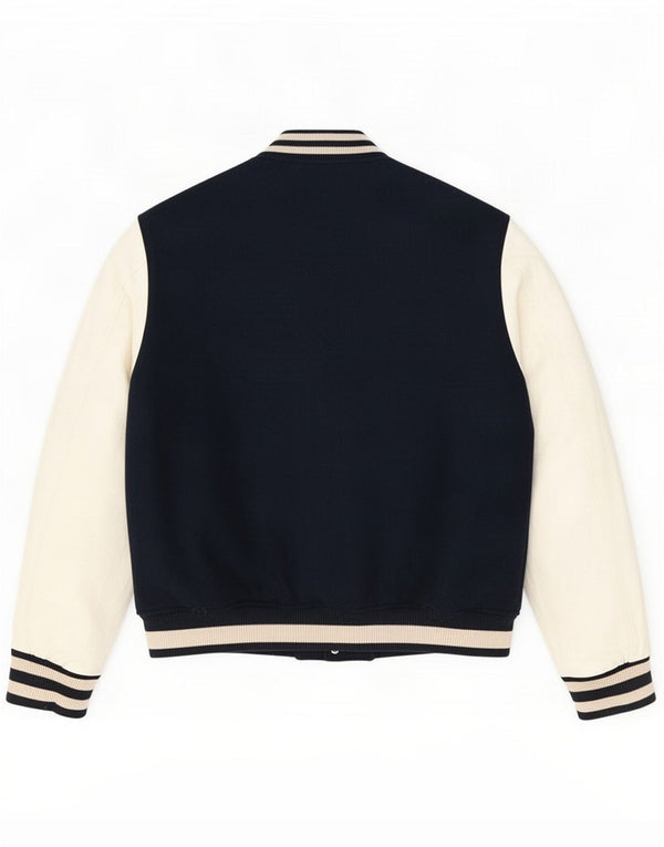 Superdry Mens Varsity Jacket UK 44 2XL Azul marinho Colourblock Poliéster
