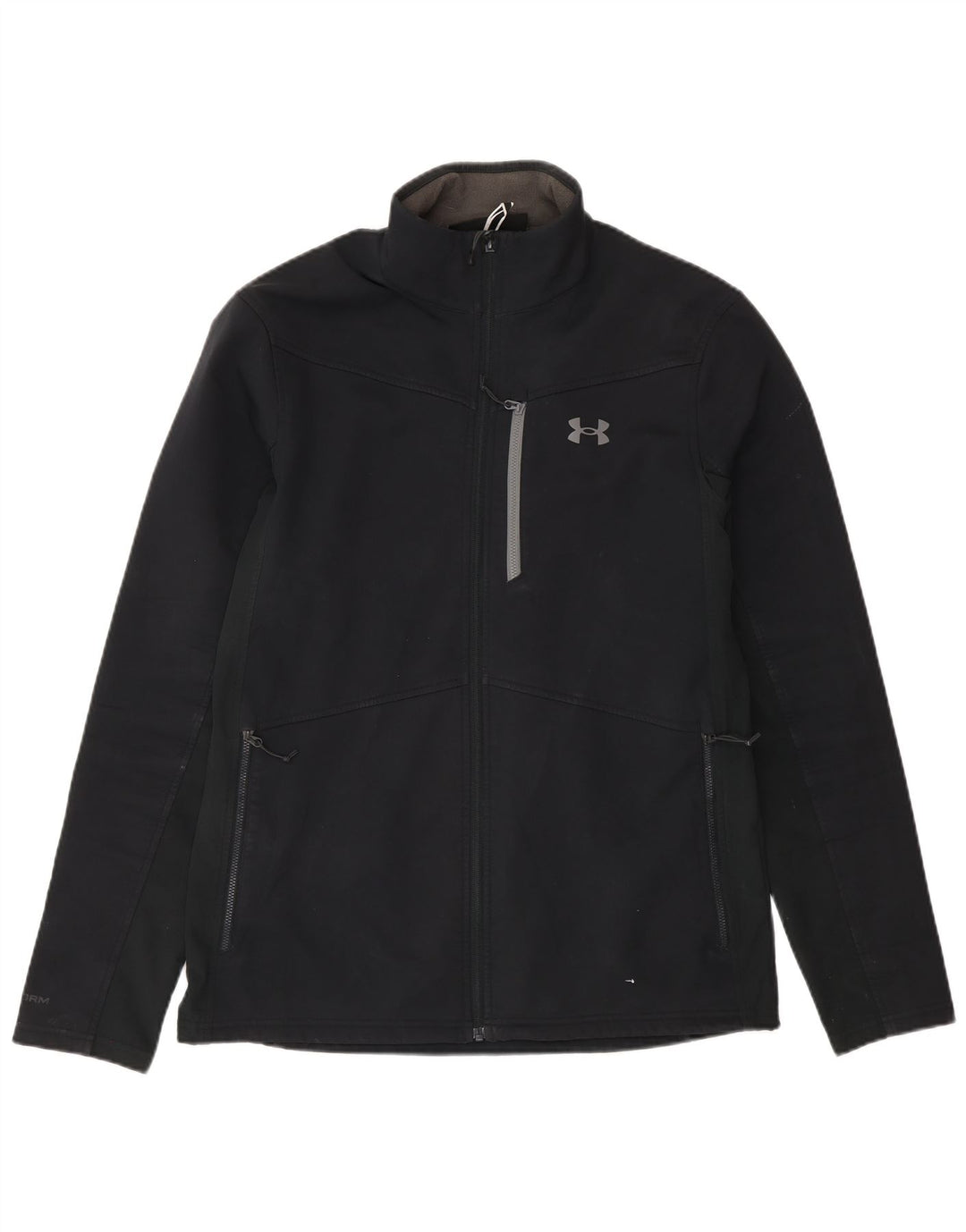 Under Armour Masculino Cold Gear Fato de treino Jaqueta superior de poliéster preto médio
