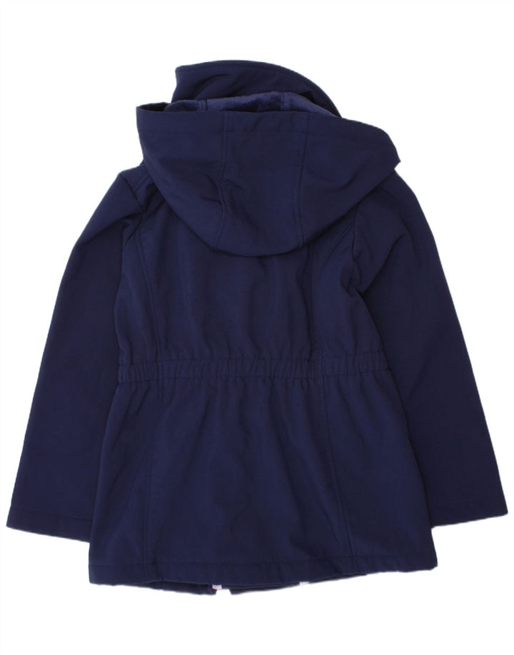 Casaco corta-vento com capuz para meninas MICHAEL KORS 6-7 anos azul marinho poliéster