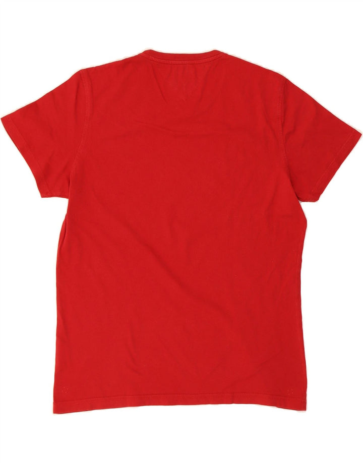 TOMMY HILFIGER Mens T-Shirt Top XL Red Cotton Vintage Tommy Hilfiger and Second-Hand Tommy Hilfiger from Messina Hembry 